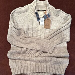 Weatherproof Men's Light Tan Turtleneck Sweater